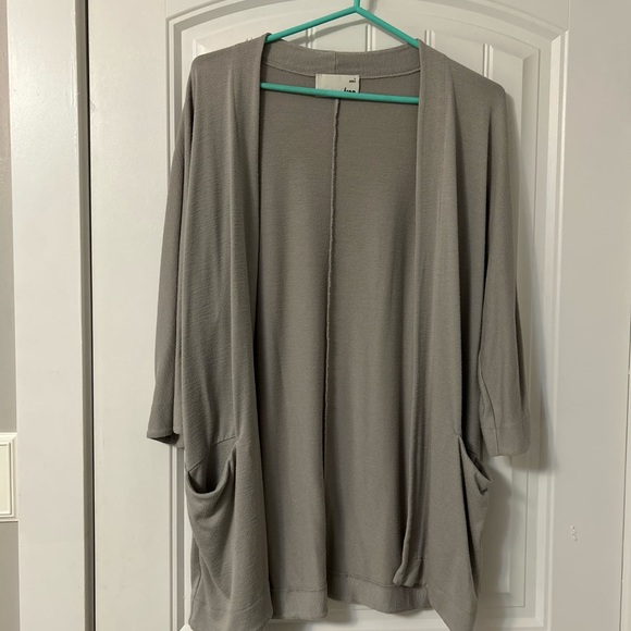 Wilfred Free Light Birch Mid Length Open Cardigan - Picture 1 of 2